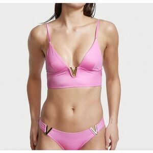 Victoria's‎ Secret Pink Rhinestone V wireless bra XXS